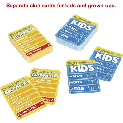 Pictionary Air Kids vs. Grown-Ups Family Game with Light Pen