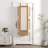 MOEPISY Solid Wood Jewelry Armoire Organizer Cabinet with Full-Length Mirror, 47.5x14.3 in Wall-Mounted Lockable - 2 of 4
