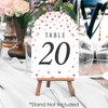 Big Dot of Happiness Rose Gold Wedding - Wedding Receptions, Parties or Events Double-Sided 5 x 7 inches Cards - Table Numbers - 1-20 - 3 of 4