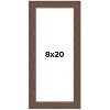 PosterPalooza | 8x20 Wide Barnwood Picture Frame, UV Acrylic, 6 Finishes - Grey, Brown, White, and Black - 2 of 4