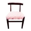 Moti Upholstery Aaron 21" Mid-Century Faux Fur & Solid Wood Accent Chair in Pink - 2 of 4