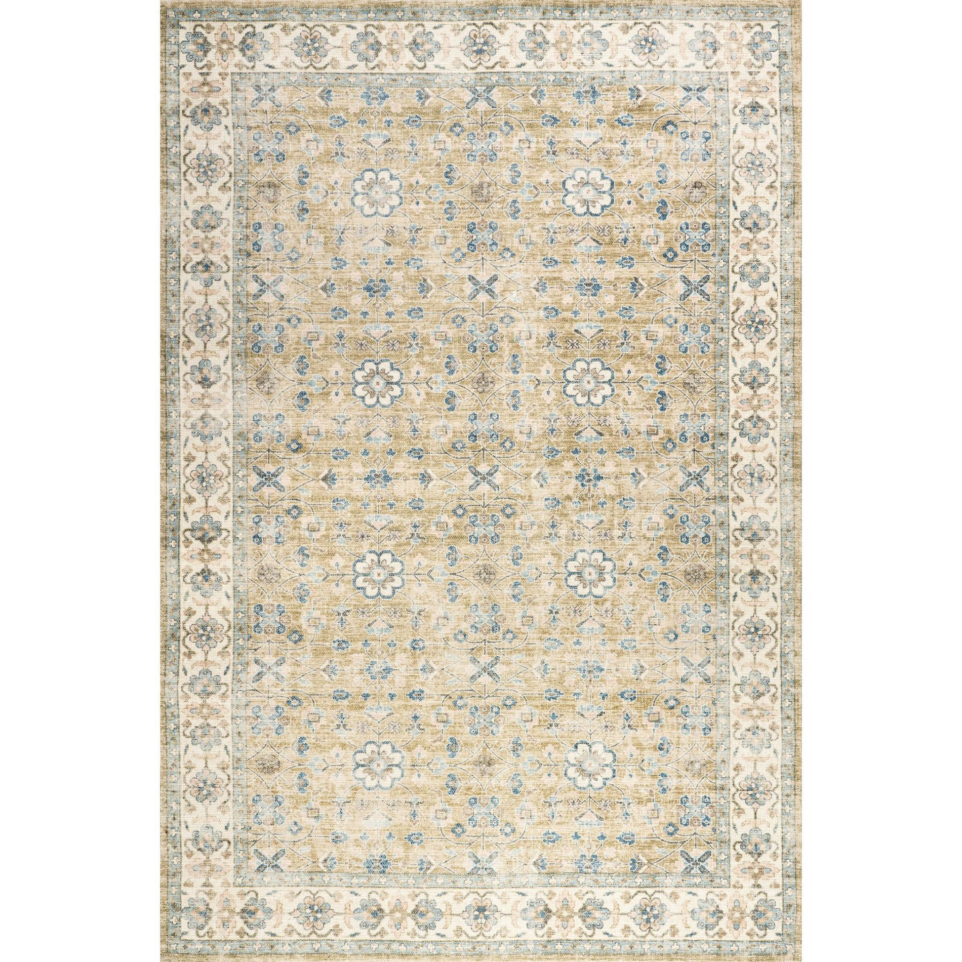Nuloom Mariel Wool and Cotton Area Rug, 4' x 6', Blue