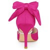 Allegra K Women's Satin Upper Pointed Toe Bow Decor Stiletto Heels Pumps - 3 of 4
