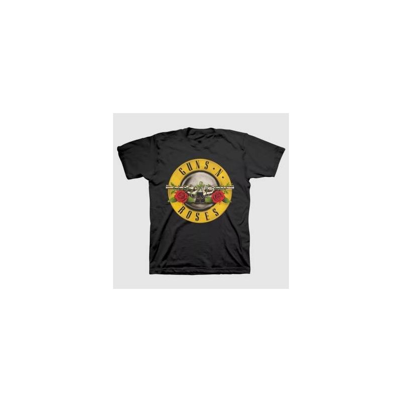 Men's Guns N Roses Short Sleeve Graphic T-Shirt - Black, 1 of 11