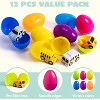 Joyfy 12  Packs Prefilled Easter Eggs with Car Truccks Toys for Kids Classroom Exchange Gift Easter Party Favors - 3 of 4
