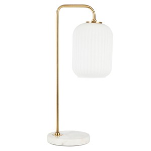 Santina Table Lamp - TBL7025 - Gold/White Marble - Safavieh - 1 of 4