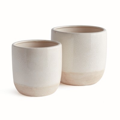 Plum & Post Leona Flowerpot Planters Set of 2