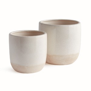 Plum & Post Leona Flowerpot Planters Set of 2 - 1 of 3
