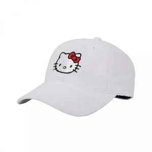 Adult Hello Kitty Terry Cloth Embroidered Strapback Hat - 1 of 4