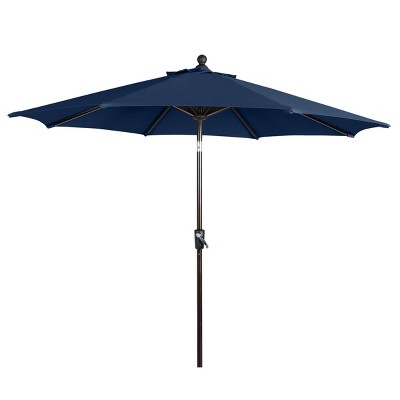Home Fashions International 9' Round Suntastic Auto Tilt Outdoor Patio Canopy Market Umbrella