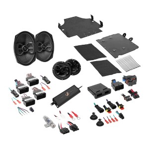 Infinity PERFECT 4SPKSYS 4-Speaker plug-n-play kit Compatible with 2014 up HD StreetGlide/Road Glide (6.5" and 6x9 Bag lids) - 1 of 4