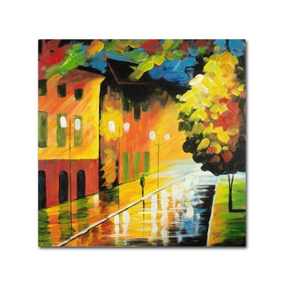 Trademark Fine Art 24" x 24" Ricardo Tapia 'street Light' Canvas Art