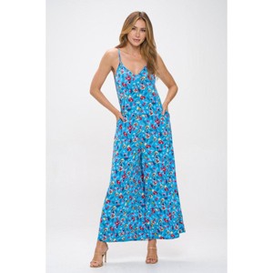 WEST K Women's Alaiya Knit V-Neck Strappy Jumpsuit with Pockets - 1 of 4