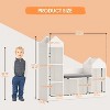 Kids Bookshelf Children Bookcase 6-Cubby Toy Storage Organizer Seat Cushion Wooden Storage Bench - 2 of 4