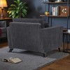 Mshliw Corduroy Lazy Sofa Chair with Backrest and Armrests, Single Sofa, Soft Cushion Single Seating Lounge Chair for Living Room Bedroom - 4 of 4