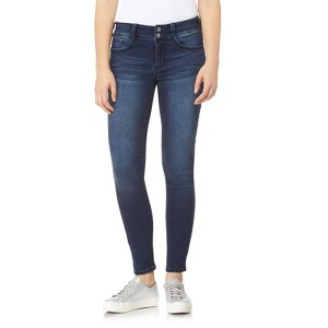 WallFlower Women's Ultra Skinny Mid-Rise Insta Soft Juniors Jeans (Standard and Plus) - 1 of 4