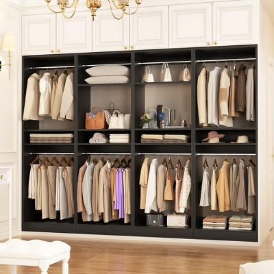 Aheaplus Closet System with 2 Hanging Rods