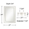 Possini Euro Design Bath Kit: Possini Euro Danvers Bath Light w/Noble Park Trenta Wall Mirror - 4 of 4