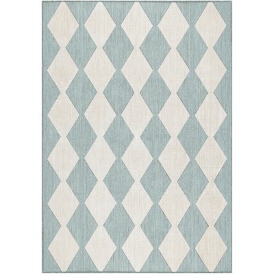 Nourison Positano Modern Diamond Outdoor Rug