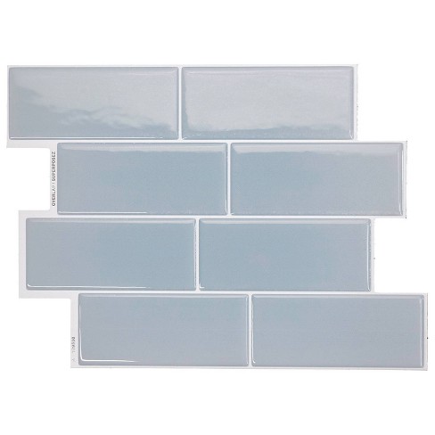 Smart Tiles 3d Peel And Stick Backsplash 4 Sheets Of 11.56 X 8.38 Kitchen  And Bathroom Wallpaper Metro Babe : Target