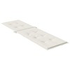 vidaXL Deck Chair Cushion Melange Cream (29.5"+41.3")x19.7"x1.2" Fabric - 4 of 4