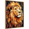 Amanti Art Lion Mane by Justyna Jaszke Framed Canvas Wall Art - 2 of 4