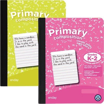 Mead Grades K-2 Primary Journal Composition Notebooks, 7.5 x 9.75, Wide  Ruled, 100 Sheets, Blue (1