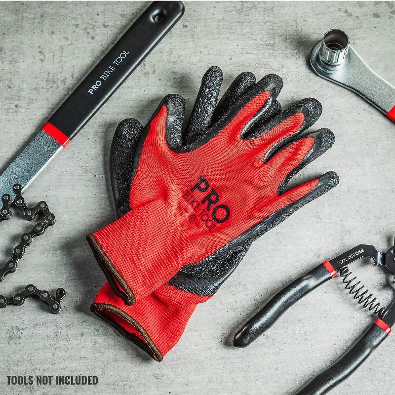 Pro-Bike Tool Mechanics Gloves - X Large Size - 1 Pack, 3 of 4