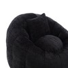 PAGED Modern Bean Bag Chair with Footrest, Extra Large Round Bean Bag Sofa Chair with Pillow, Beanbag Chair for Bedroom, Living Room - 3 of 4