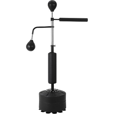 Coucheta Boxing Speed Trainer, Punching Bag with 2 Speed Bag & Stand, 360° Bag, Height Adjustable Free Standing Boxing Bag with Gloves