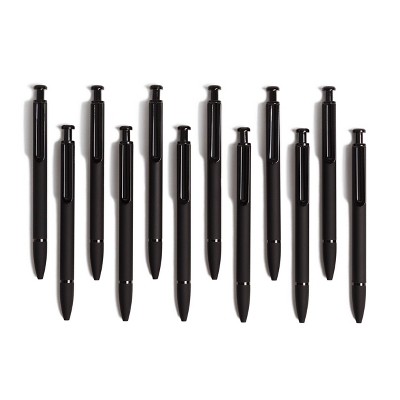 U Brands 12ct Monterey Soft Touch Pens - Midnight Black