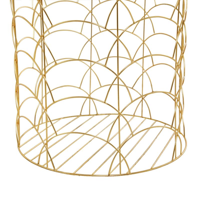 Set of 3 Large Metal Storage Baskets Gold - Olivia &#38; May, 3 of 6