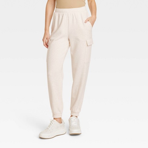 Women's Lined Winter Woven Joggers - All In Motion™ Cream Xl : Target