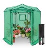 EAGLE PEAK 6.6x6.6 ft Hexagon Pop up Greenhouse, Portable Walk-in Grow Tent, All-Weather Plant Shelter - 2 of 4