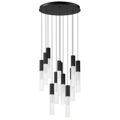 ET2 Lighting Reeds 12 - Light Pendant in  Black