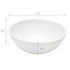 SEVOBAL Bathroom Sinks Round Vessel Ceramic Basin Modern Above Counter Design for Home and Commercial Use, White, 15.55"*15.55"*8.66" - 2 of 4
