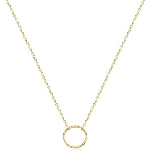 Layered Coin & Moon Phase Necklace, 14K Gold Plated Dainty Choker for Women - 1 of 4
