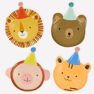 Meri Meri Animal Parade Plates (Pack of 8) - 1 of 4