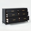 Saracina Home Contemporary 6 Drawer Solid Wood Dresser - 2 of 4