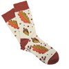 Fall Leaves and Acorns Pattern Socks (Women's Sizes Adult Medium) from the Sock Panda - 2 of 3