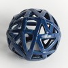 Plum & Post Alicia Orb Large - Navy Blue Ceramic Decorative Accent - 2 of 4