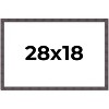 PosterPalooza | Slim Profile Brown Picture Frame - UV Acrylic, Backing Board, Hanging Hardware Included - 2 of 4
