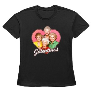 Women's The Golden Girls Galentine's Group Portrait T-Shirt - 1 of 3