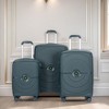 Gulches Nes Hardshell Suitcase Double Spinner Wheels PP Luggage Sets Lightweight Durable Suitcase with TSA Lock,3-Piece Set (20/24/28) , Green - 2 of 4