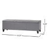 CAVINAS 51.25" Storage Ottoman Bench with Hidden Storage,Plush Footstool  with Soft-Close Hinges, Storage Bench for Living Room,Entryway - 3 of 4