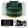 Sapphtopaz 1pc 360 Degree Swivel Accent Chair Upholstered Barrel Sofa Chair with Seat Cushion, Living Room Chair Comfy Chair for Living Room - 2 of 4