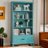 Hommoo 71 Inch Tall Floor Standing Bookshelf with Drawer - 2 of 4