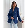 Clearlove Blazers for Women Business Casual Long Sleeve Lapel Open Front Suit Jacket with Pockets - 2 of 4