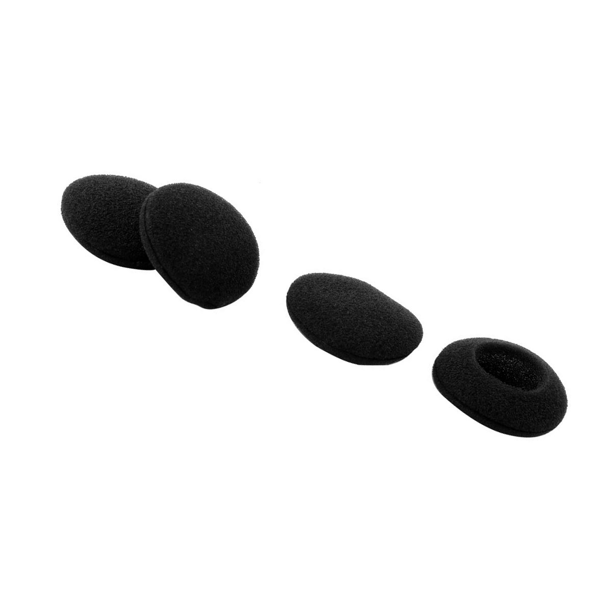 Unique Bargains Sponge Durable Replacement Earpads Black 4 Pcs - thumbnail 3