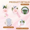 Unique Bargains Rose Corsage and Boutonnieres Set For Party Wedding Flowers Pin 2.76 Inch 2 Pcs - 3 of 4